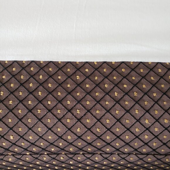 Custom Dark Brown King Bedskirt for Tall Bed, 18.5” Drop + Extra Fabric - Picture 4 of 6
